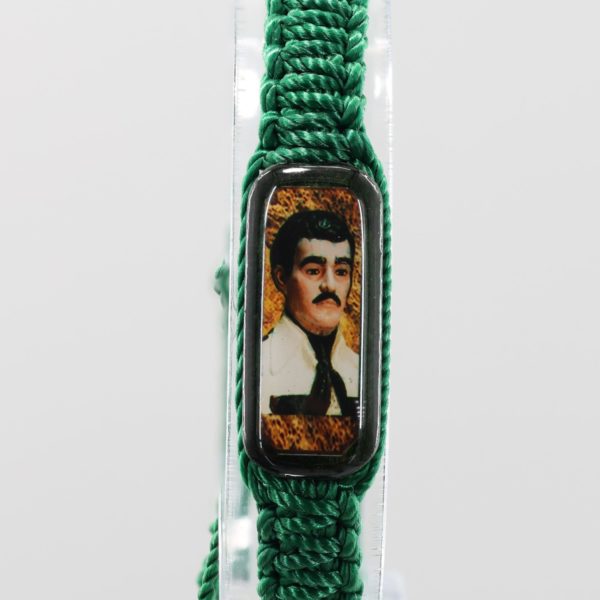 Jesus Malverde Adult Bracelet | Green