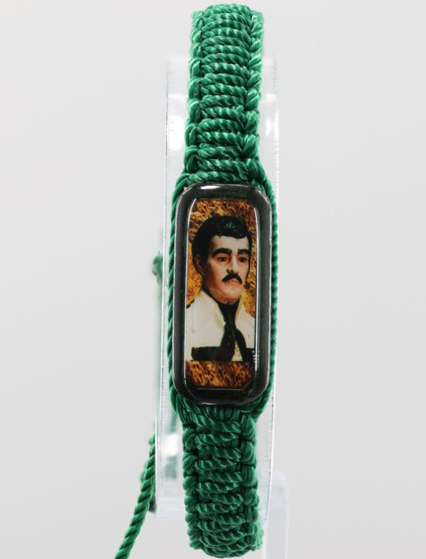 Jesus Malverde Adult Bracelet | Green