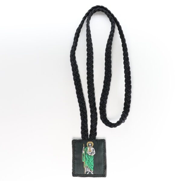 Saint Jude Thaddeus and Our Lady of Guadalupe Scapular | Black