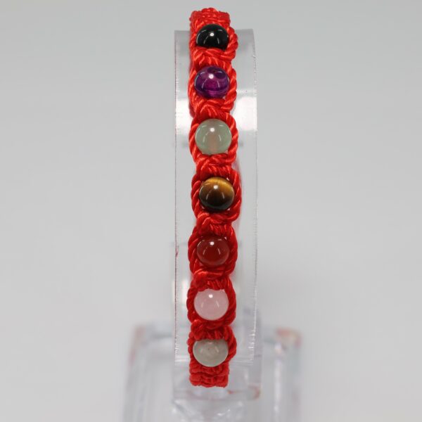 Seven Chakra Adult Bracelet | Red