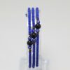 Blue Evil Eye Newborn/Toddler Bracelet | Blue Czech Beads & Goldstone