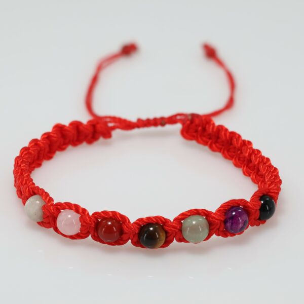 Seven Chakra Adult Bracelet | Red