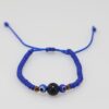 Blue Evil Eye Newborn/Toddler Bracelet | Blue Czech Beads & Goldstone