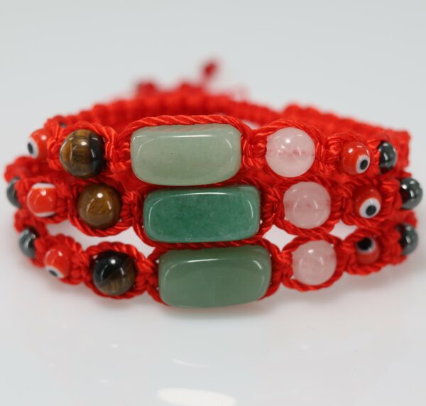 Health, Love, Abundance and Protection Adult Bracelet | Red