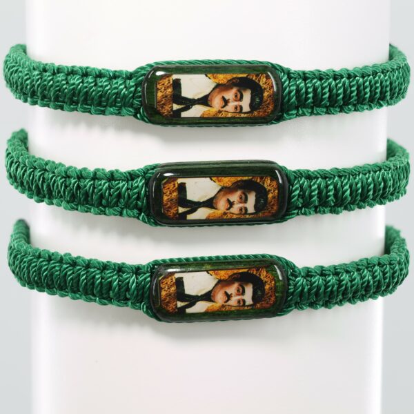 Jesus Malverde Adult Bracelet | Green