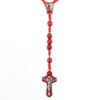 Saint Michael Archangel Wooden Rosary | Red