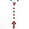 Our Lady of Guadalupe Wooden Rosary  | Green, White, and Red