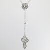 Silver Plated Saint Benedict Rosary | Faceted Crystal Beads