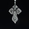 Silver Plated Saint Benedict Rosary | Faceted Crystal Beads