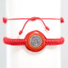 Cross of Saint Benedict Bracelet | Red With Golden Accent