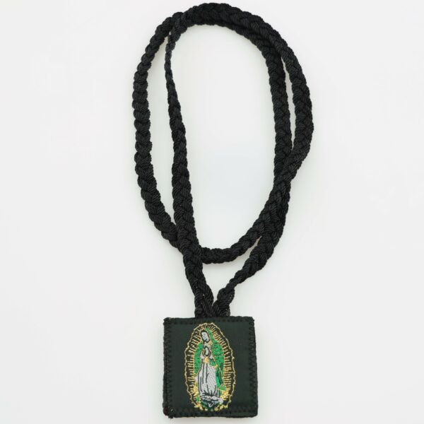 Saint Jude Thaddeus and Our Lady of Guadalupe Scapular | Black