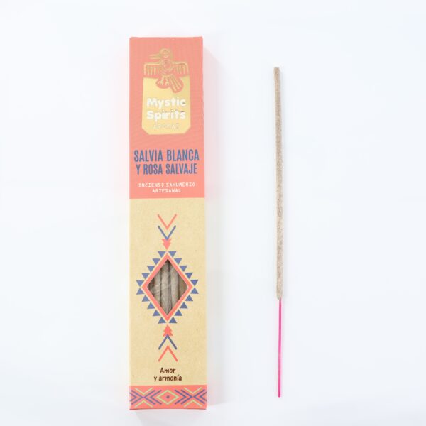 White Sage & Wild Rose Handcrafted Smudge Incense
