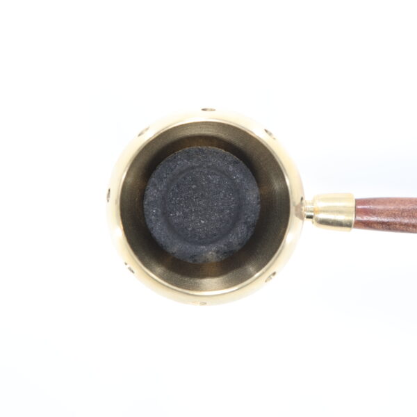 Brass Resin Burner with Wooden Handle | Charcoal & Copal Set