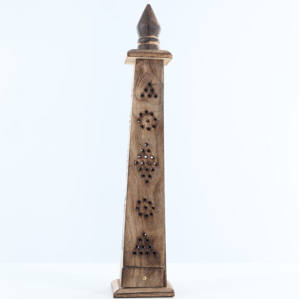 Wooden Tower Incense Holder For Sticks