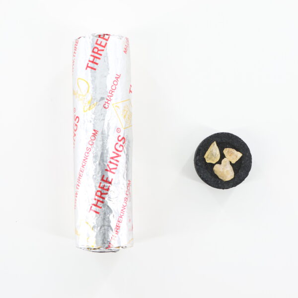 Brass Resin Burner with Wooden Handle | Charcoal & Copal Set