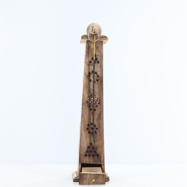 Wooden Tower Incense Holder For Sticks