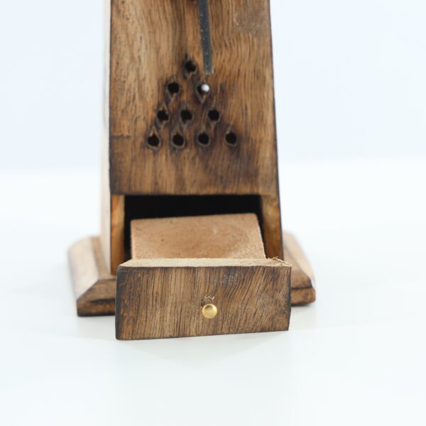 Wooden Tower Incense Holder For Sticks