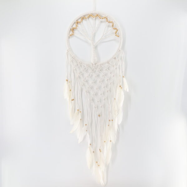 Three of Life Dream Catcher / Wood Beads