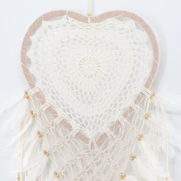 White Heart Dream Catcher