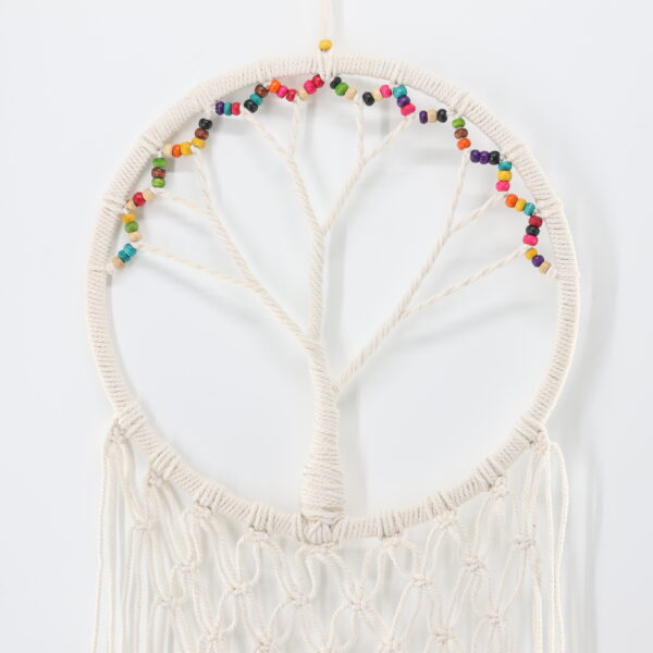 Three of Life Dream Catcher with Colorful Beads