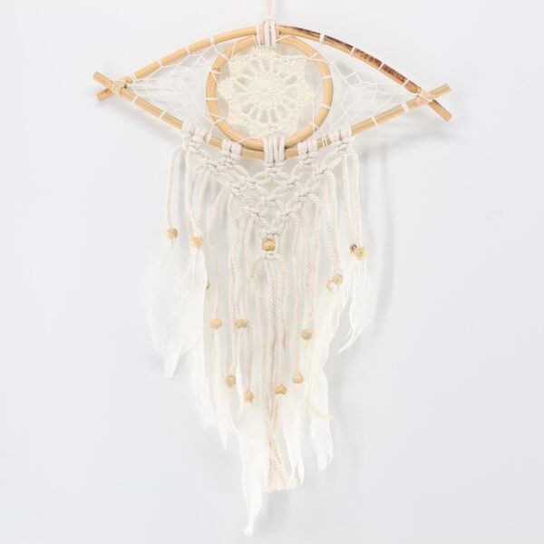 Evil Eye Dream Catcher/ White