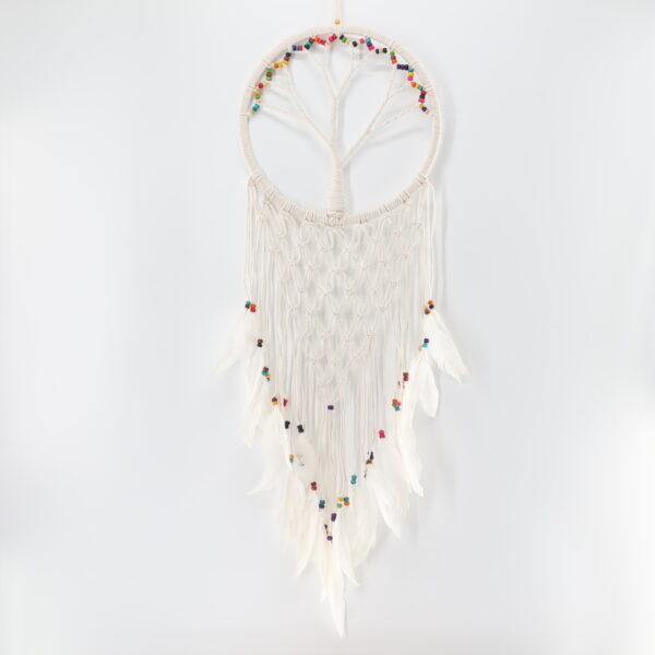 Three of Life Dream Catcher with Colorful Beads