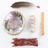 Natural Abalone Shell Cleansing Set