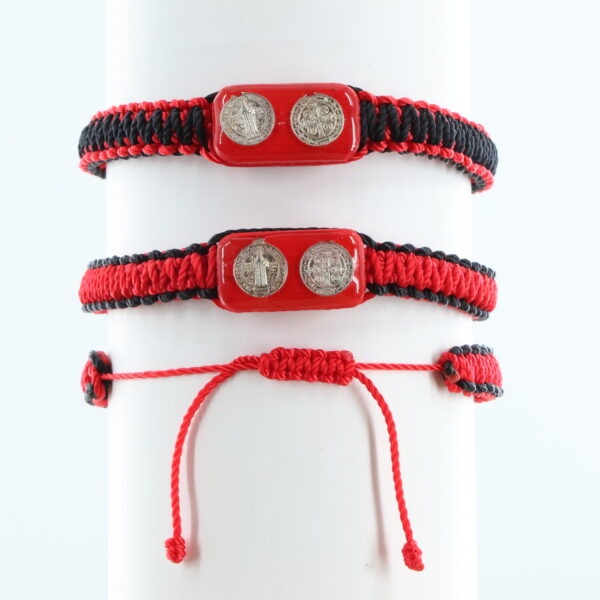 St Benedict Reversible Red&Black Adult Bracelet