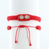 St Benedict Double Mini Medallion Bracelet | Red