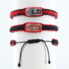 Virgin Mary Reversible Adult Bracelet | Red&Black